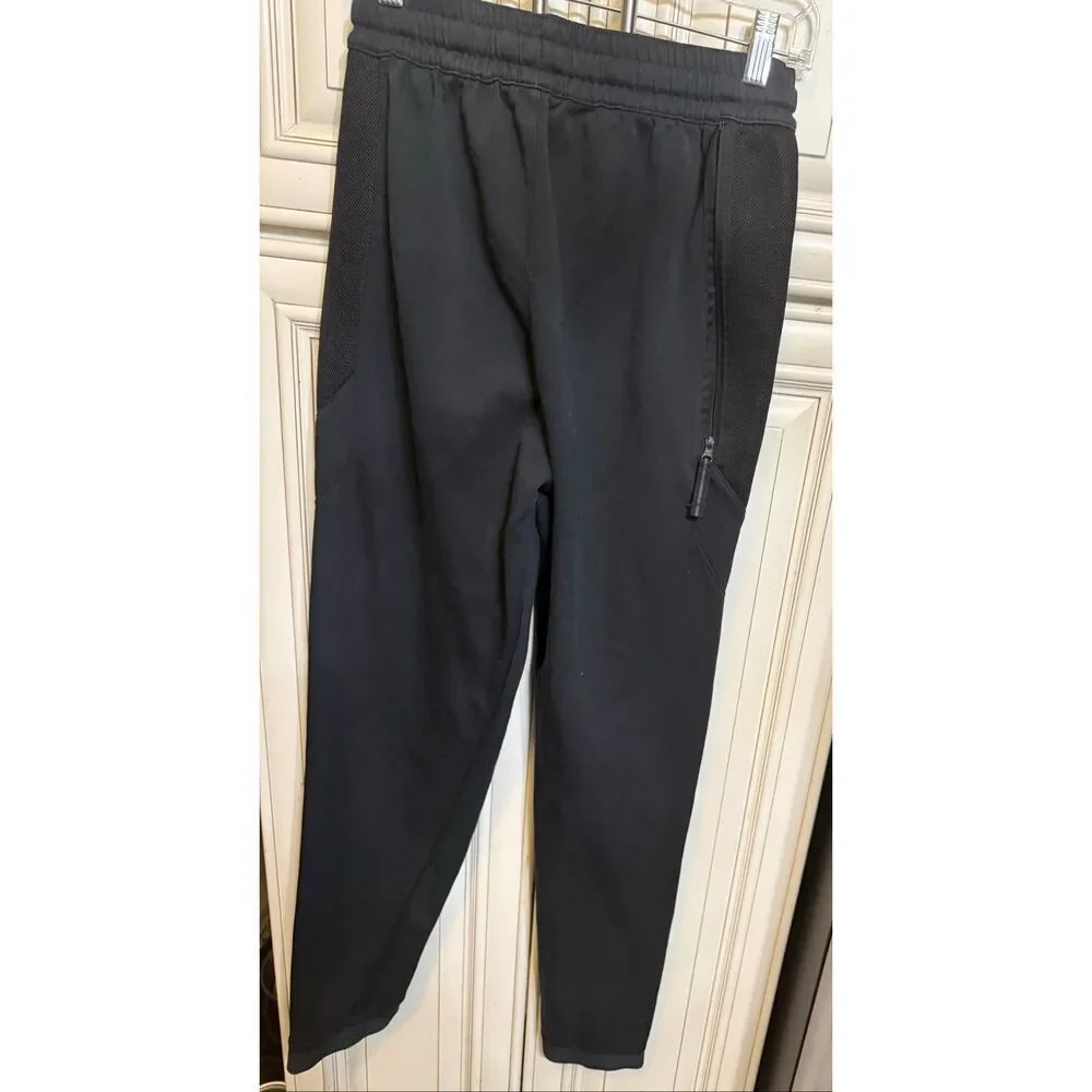 Nike Youth Dri-Fit Showtime Basketball Jogger Pants Black White Size Small